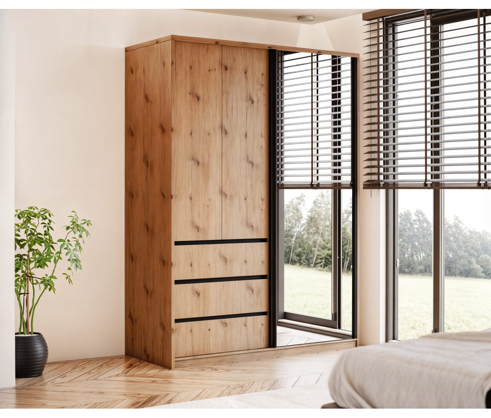 Szafa uchylno-przesuwna Pola 150 z lustrem