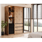 Szafa uchylno-przesuwna Pola 150 z lustrem