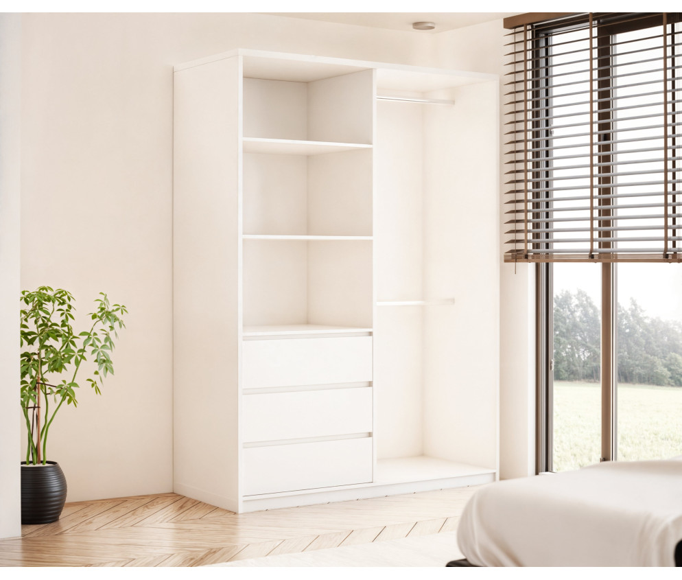 Szafa uchylno-przesuwna Pola 150 z lustrem