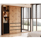 Szafa uchylno-przesuwna Pola 200 z lustrem