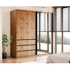 Szafa uchylno-przesuwna Pola 200 z lustrem