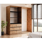 Szafa uchylno-przesuwna Pola 200 z lustrem