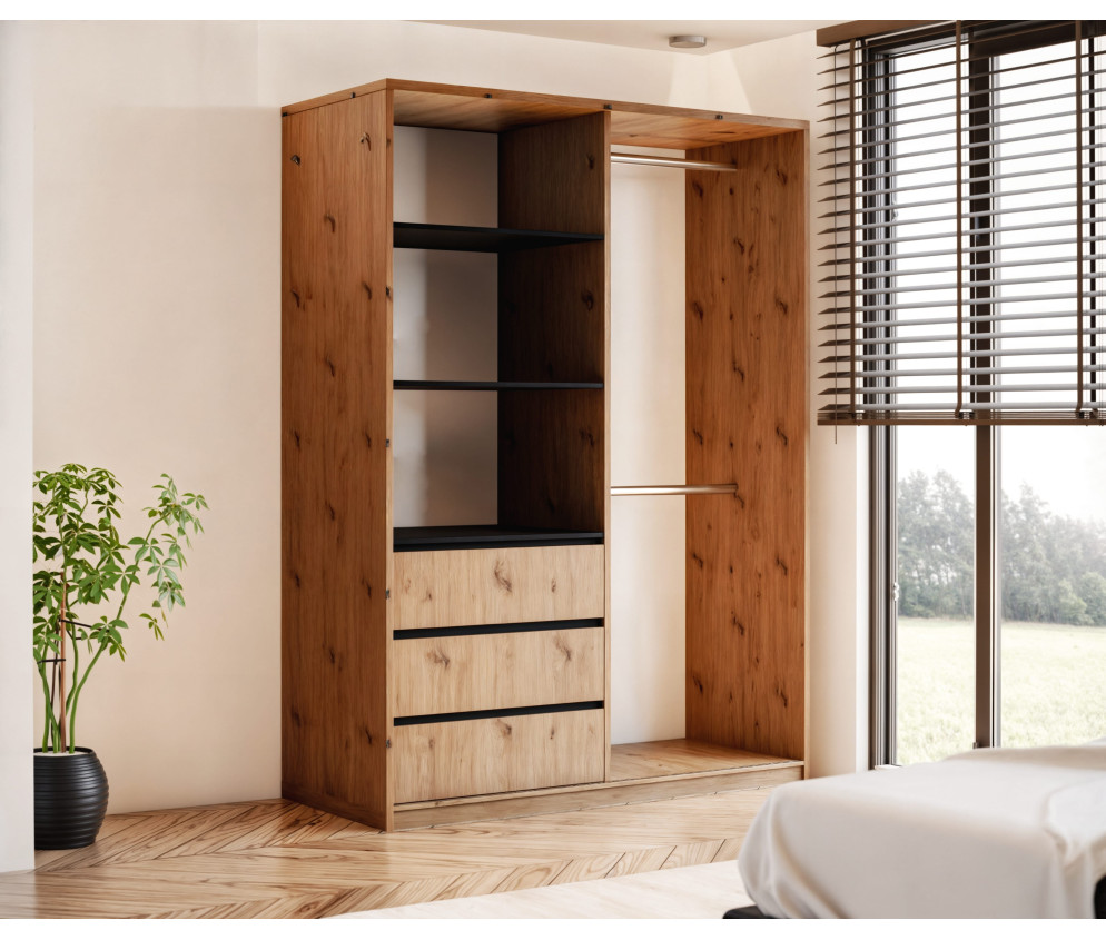 Szafa uchylno-przesuwna Pola 180 z lustrem