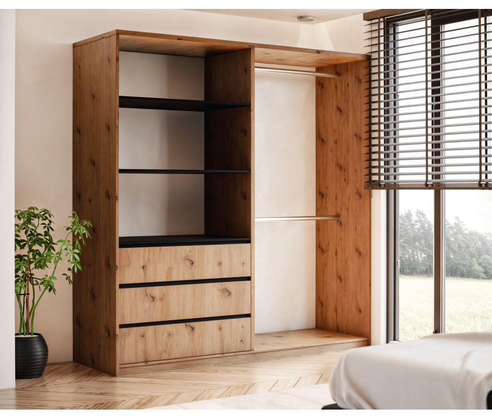 Szafa uchylno-przesuwna Pola 200 bez lustra