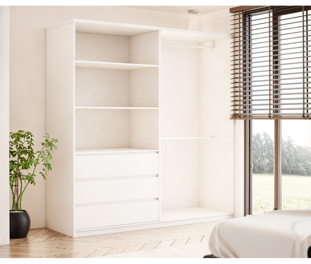 Szafa uchylno-przesuwna Pola 200 bez lustra