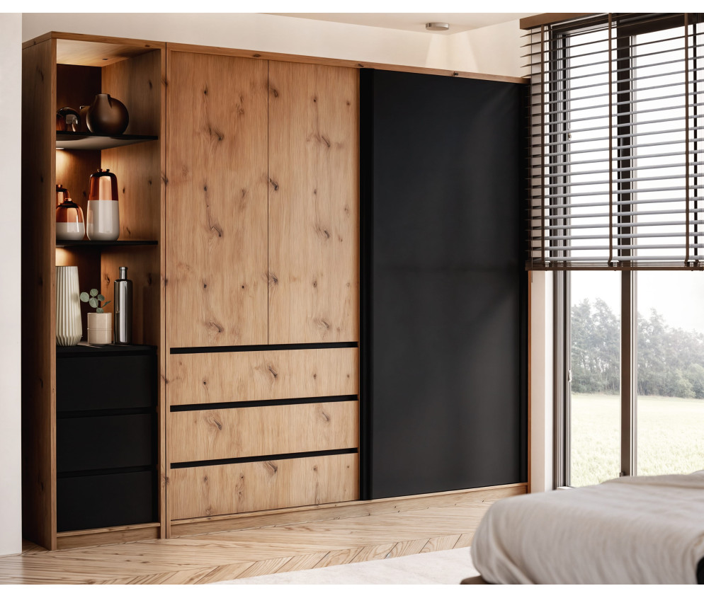 Szafa uchylno-przesuwna Pola 200 bez lustra