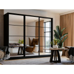 Szafa Przesuwna Diana 270 Czarny Mat