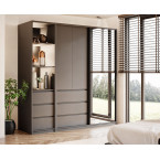 Szafa uchylno-przesuwna Pola 120 z lustrem