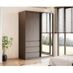 Szafa uchylno-przesuwna Pola 120 z lustrem