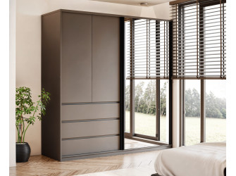 Szafa uchylno-przesuwna Pola 180 z lustrem