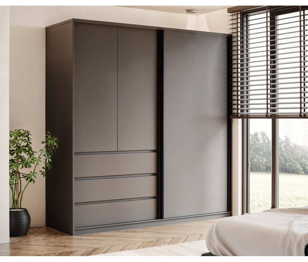 Szafa uchylno-przesuwna Pola 200 bez lustra