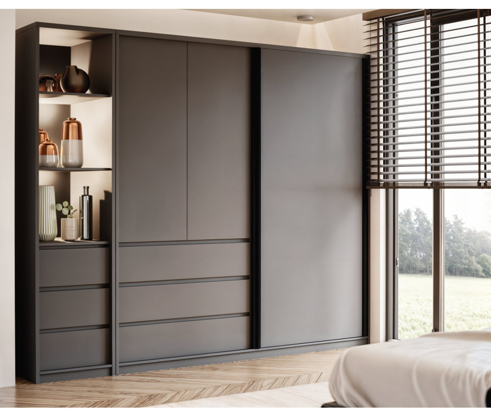 Szafa uchylno-przesuwna Pola 200 bez lustra