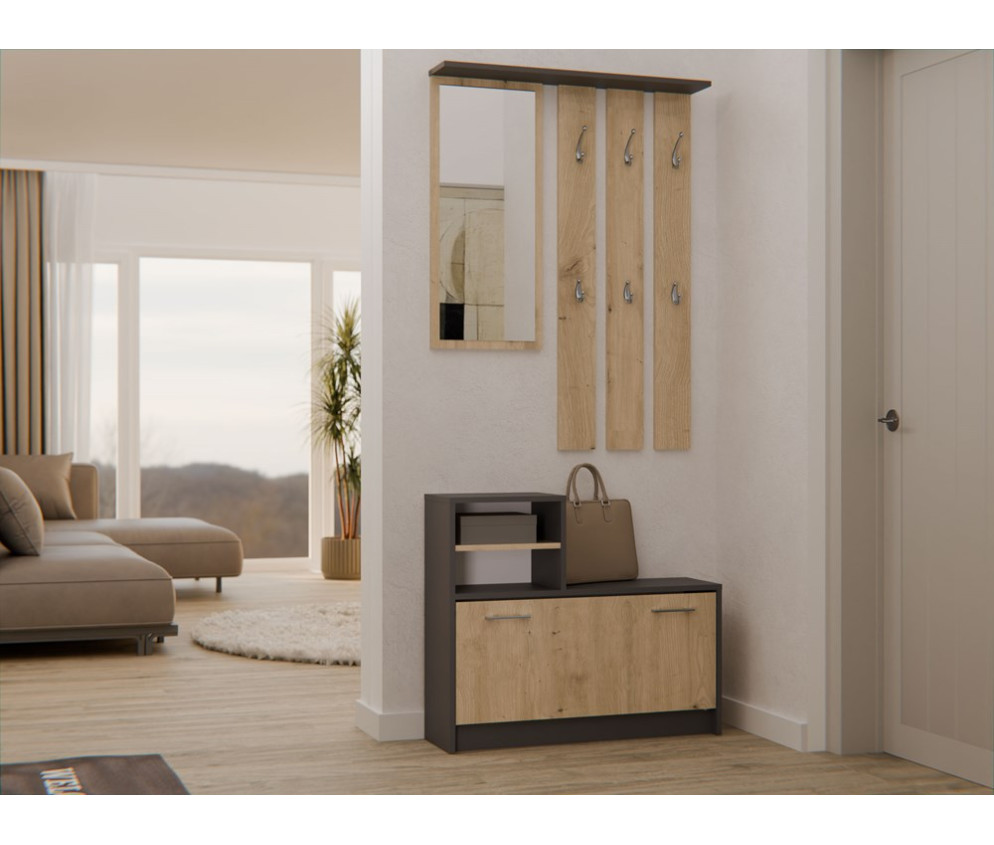 Garderoba Vera VERA ANTRACYT ARTISAN