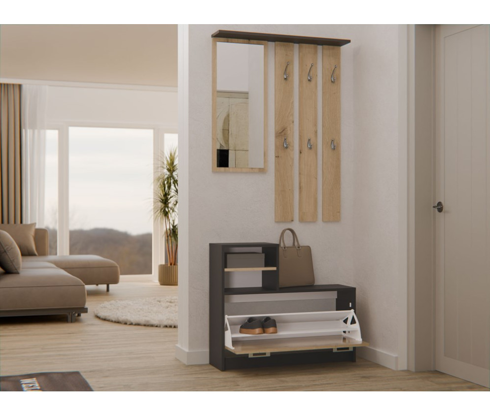 Garderoba Vera VERA ANTRACYT ARTISAN