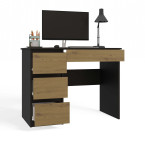 Biurko Mijas LEWE ANTRACYT ARTISAN