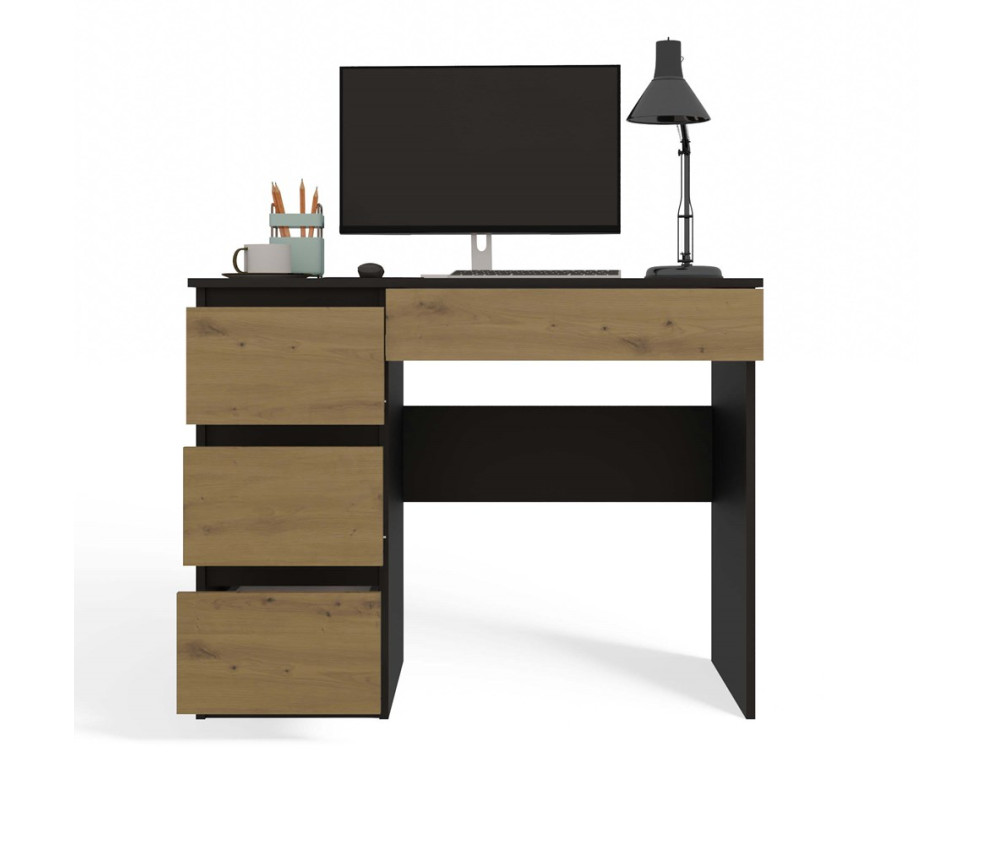 Biurko Mijas LEWE ANTRACYT ARTISAN