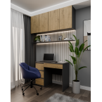 Biurko Mijas LEWE ANTRACYT ARTISAN