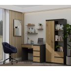 Biurko Mijas PRAWE ANTRACYT ARTISAN