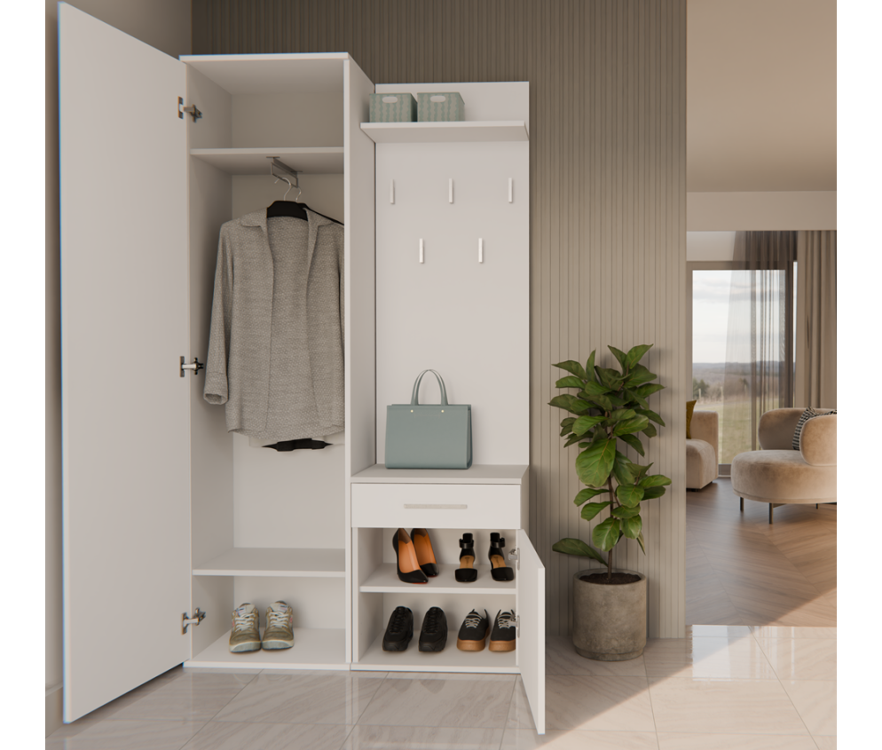 Garderoba Duo DUO BIAŁY