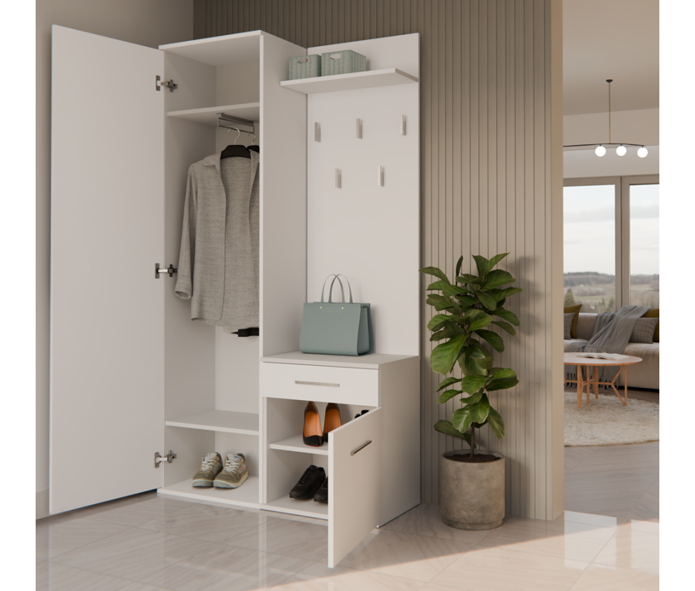 Garderoba Duo DUO BIAŁY