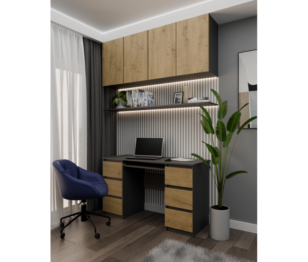 Biurko Kuba KUBA ANTRACYT ARTISAN