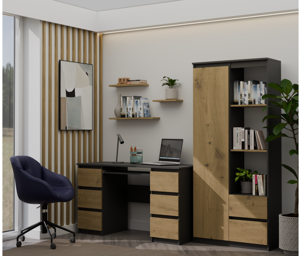 Biurko Kuba KUBA ANTRACYT ARTISAN