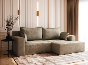 Naroznik Sell z funkcją spania tkanina Manila