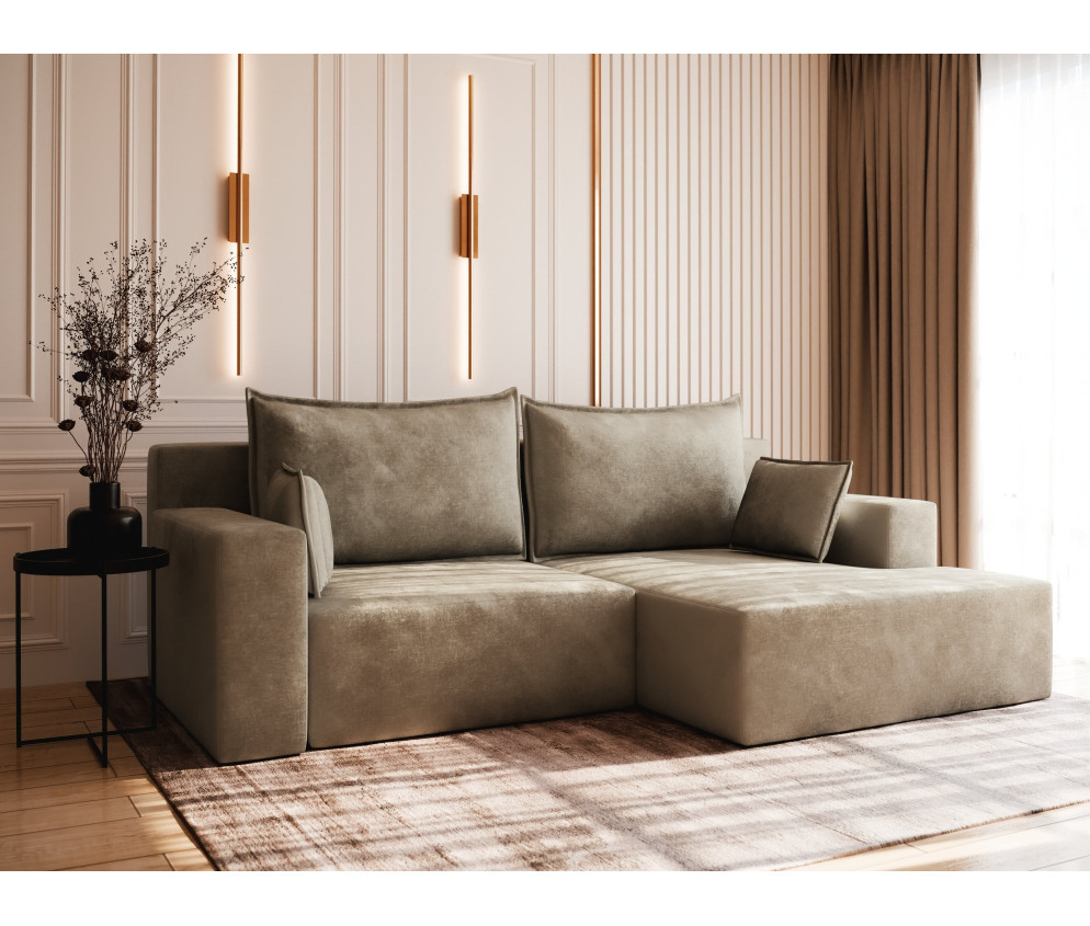 Naroznik Sell z funkcją spania tkanina Manila