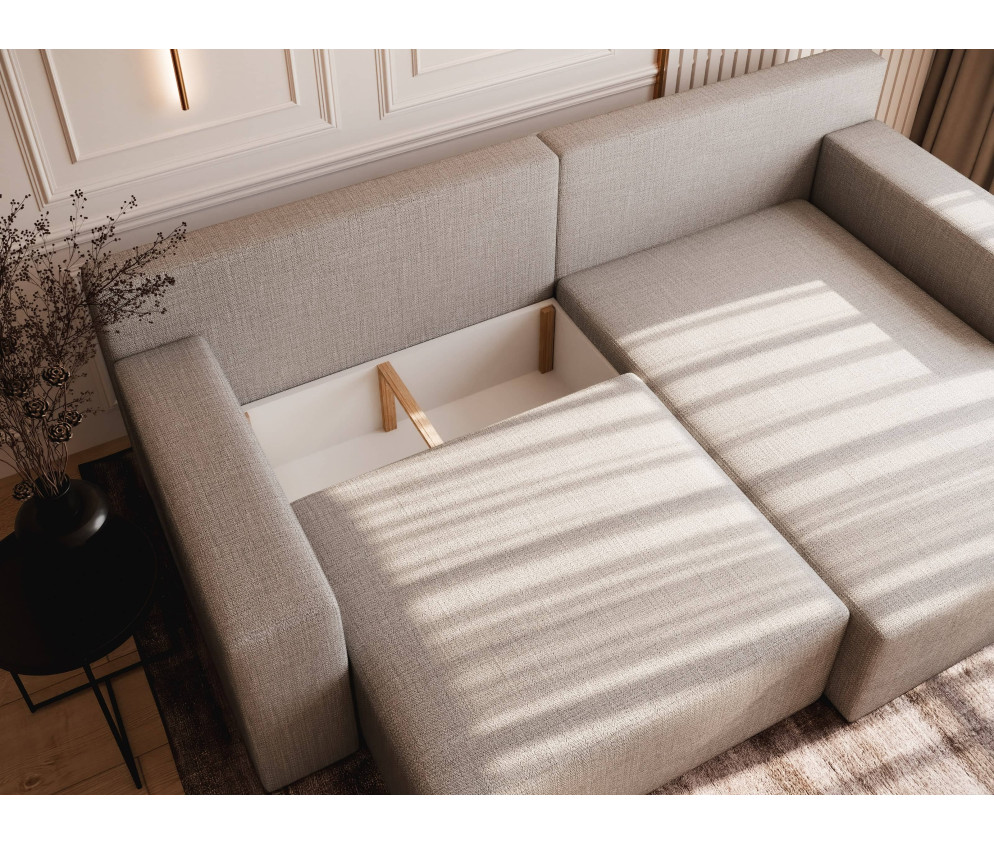 Naroznik Sell z funkcją spania tkanina Storm