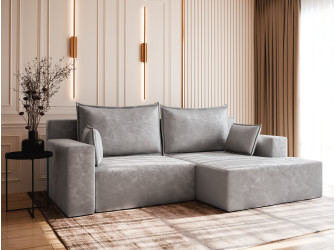 Naroznik Sell z funkcją spania tkanina Casablanca