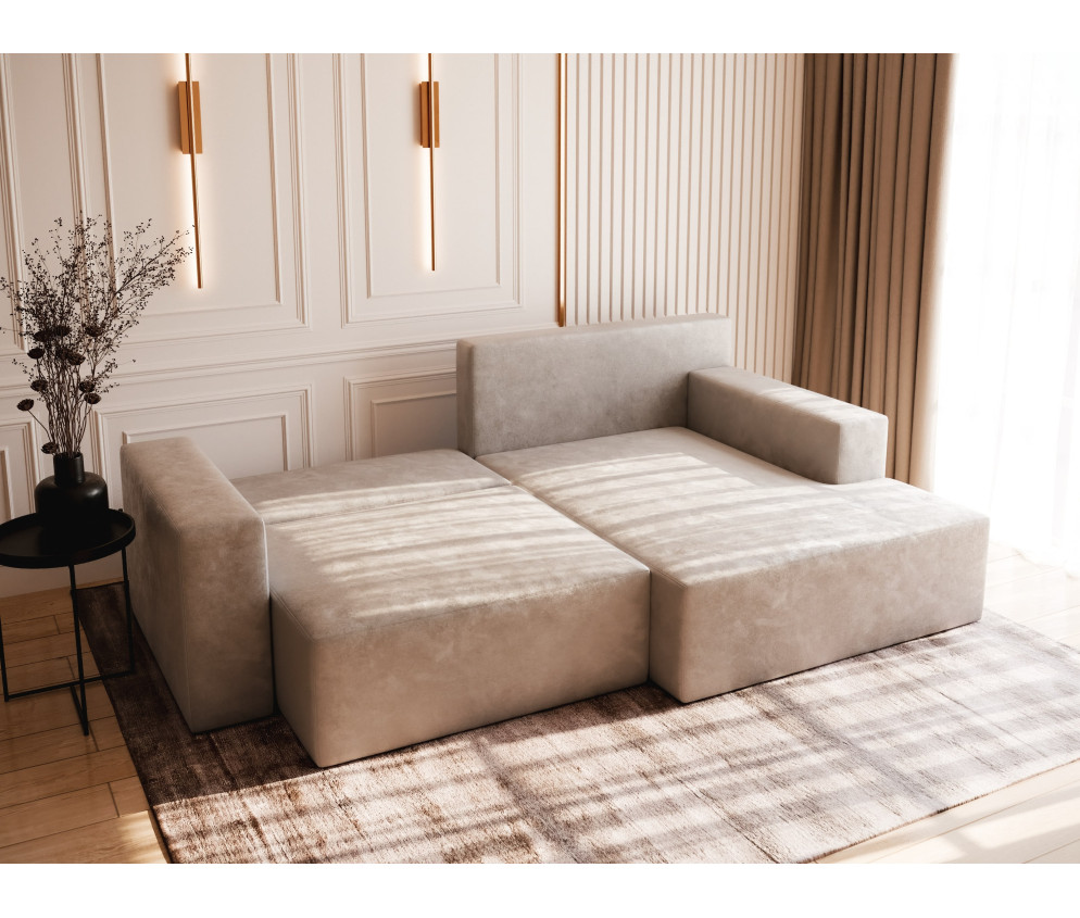 Naroznik Sell z funkcją spania tkanina Casablanca