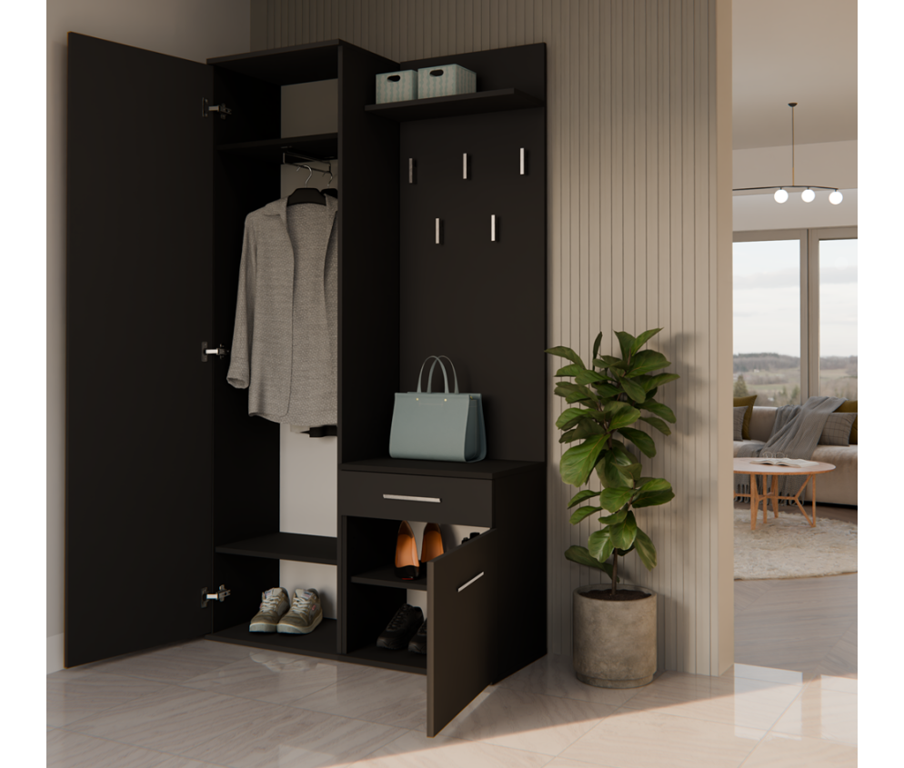 Garderoba Duo DUO CZARNY