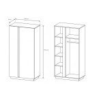 Szafa Coro 96 Połysk