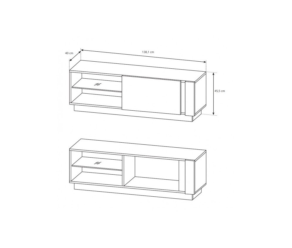 Stolik RTV Coro 138 Połysk