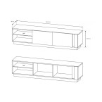 Stolik RTV Coro 187 Połysk