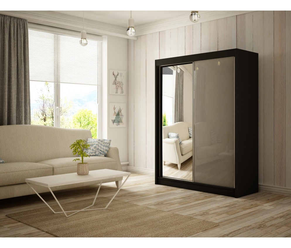 Szafa przesuwna Vilo 200 Połysk Lacobel