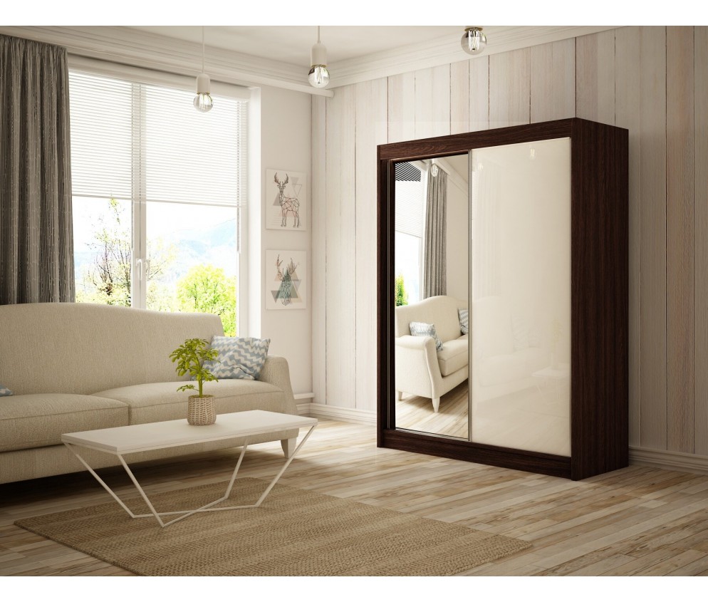 Szafa przesuwna Vilo 150 Połysk Lacobel