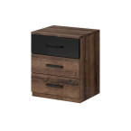 Stolik nocny Lako Dąb Monastery 3 szuflady