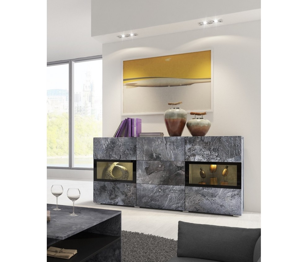 Komoda Lano Beton Ciemny