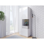 Witryna Prawa Keli 13 Biały+Biały Połysk+Beton