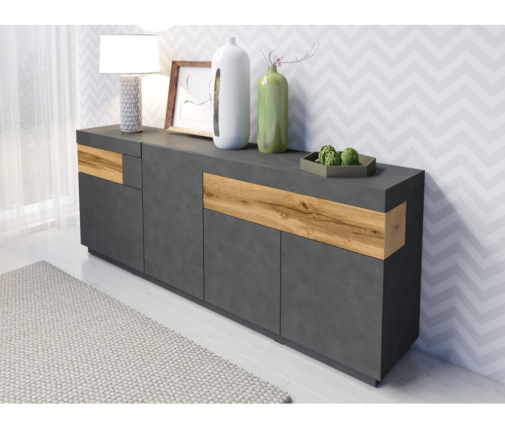 Komoda Keli 4D2S 25 Matera + Dąb Wotan