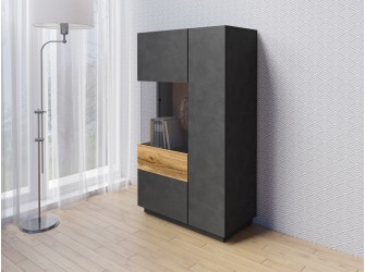 Komoda Keli wysoka 2D Lewa 42 Matera + Dąb Wotan