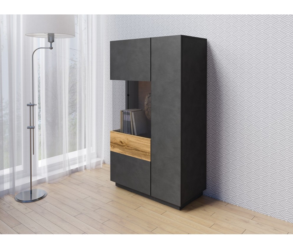 Komoda Keli wysoka 2D Lewa 42 Matera + Dąb Wotan