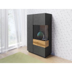 Komoda Keli wysoka 2D Prawa 44 Matera + Dąb Wotan