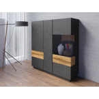 Komoda Keli wysoka 3D 46 Matera + Dąb Wotan