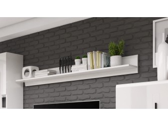 Półka długa Tulsa Biały Połysk