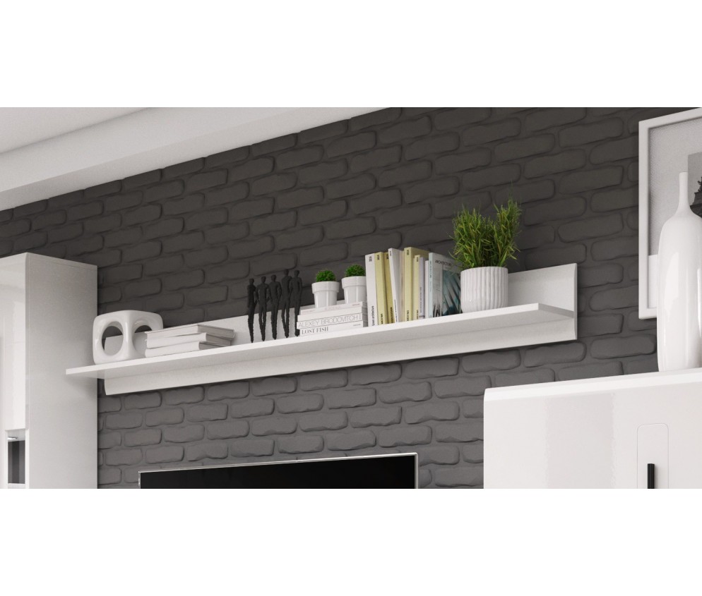 Półka długa Tulsa Biały Połysk