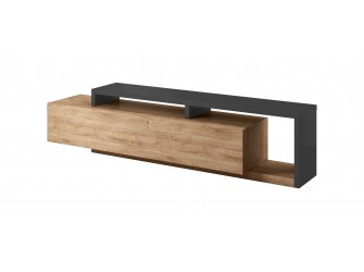 Komoda RTV Tabo 40 Antracyt/Dąb Ribbec