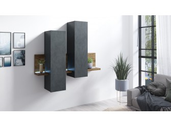 Witryna wisząca z półką Tabo 04  Matera/Appenzeller