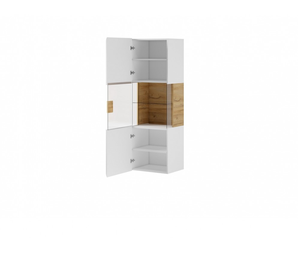 Szafka wisząca Toledo L/P Antracyt Połysk + Dąb Grandson